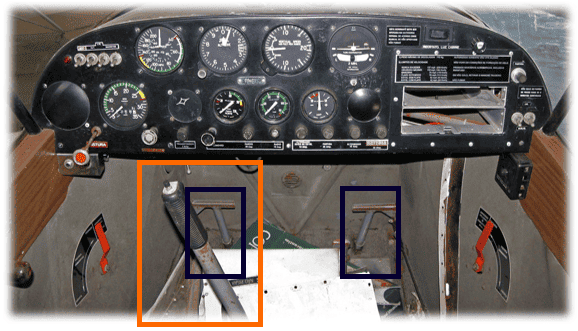 comandos dos aviões